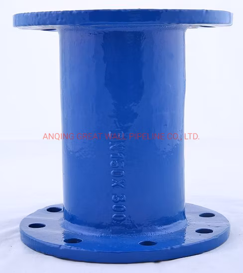 ISO2531亜鉛コーティングアスファルト塗装ダクタイル鋳鉄管継手ダブルフランジベンド